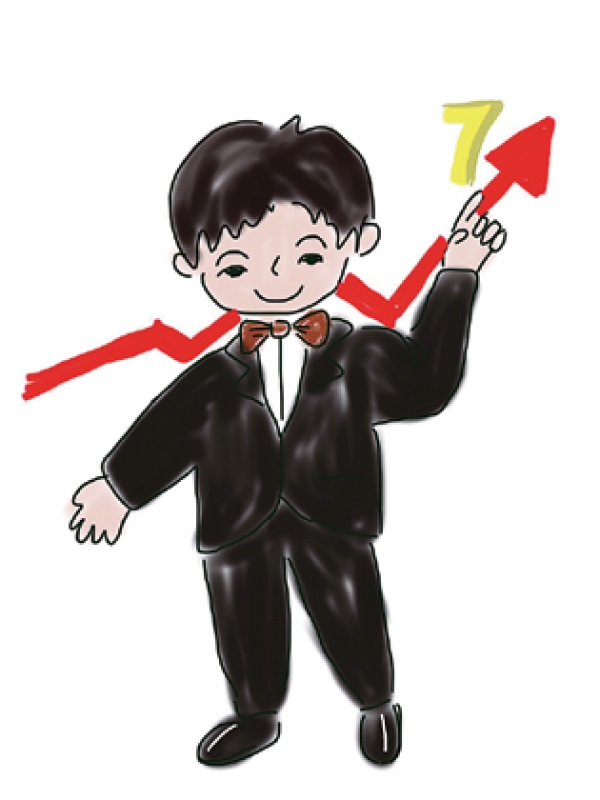 將2015年經(jīng)濟(jì)增速目標(biāo)設(shè)定為7%左右，“小七”取代“小八”正式亮相，令全世界矚目。