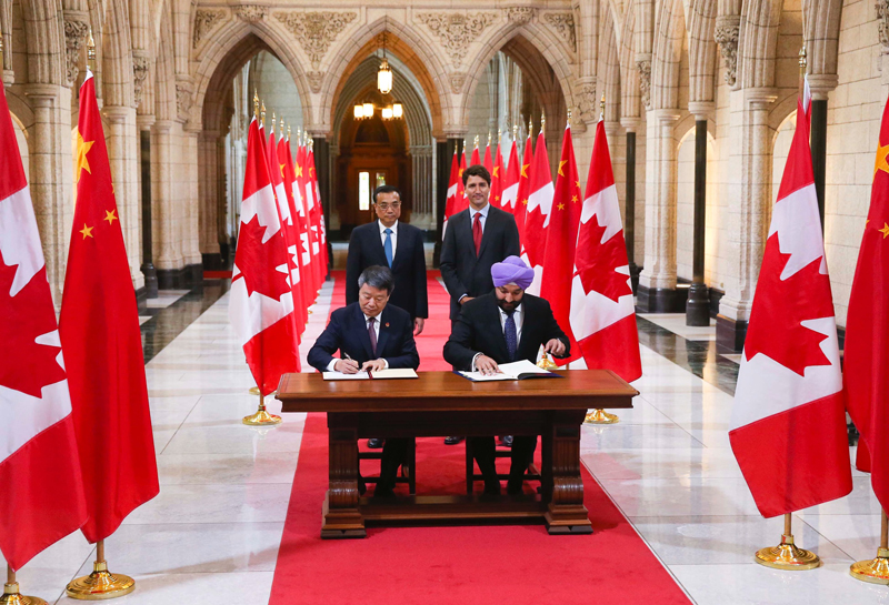 中加兩國總理舉行會談 正式啟動年度對話機制