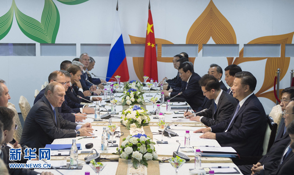 習近平會見俄羅斯總統(tǒng)普京