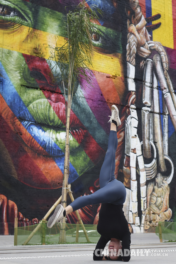 里約奧運大道上的巨幅土著居民噴繪壁畫（組圖）