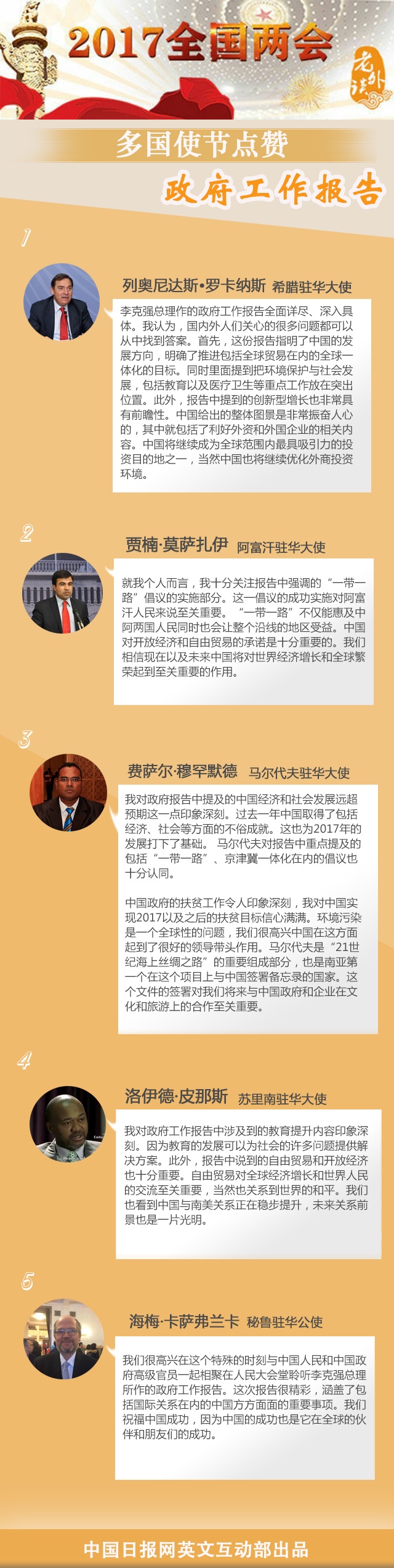 【老外談】厲害了，多國使節紛紛點贊政府工作報告