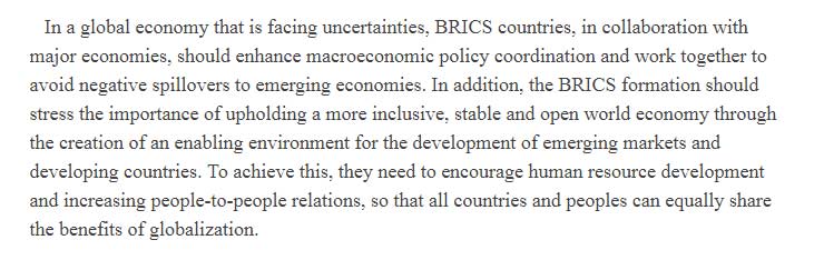 【老外談】金磚國家應該加強合作