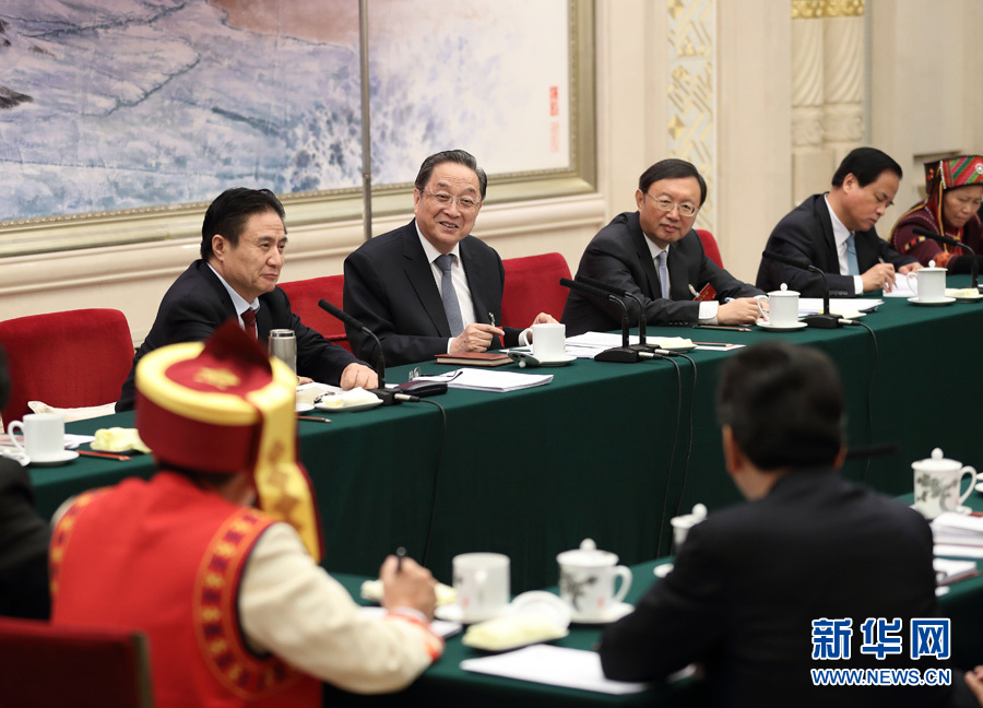 習(xí)近平李克強張德江俞正聲劉云山張高麗分別參加全國人大會議一些代表團審議