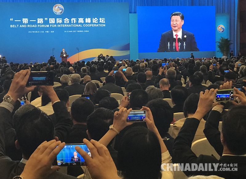 習(xí)近平在“一帶一路”國際合作高峰論壇開幕式上發(fā)表主旨演講時強(qiáng)調(diào)絲路精神是人類文明的寶貴遺產(chǎn)