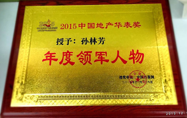 北京長埔房地產開發有限公司董事長孫林芳榮獲華表獎年度領軍人物