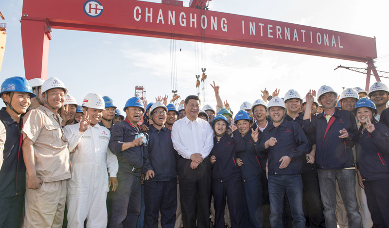 2015年習近平與群眾在一起的親密瞬間