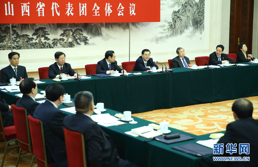 <FONT color=red>習近平李克強張德江王岐山張高麗分別參加全國人大會議一些代表團審議</FONT>