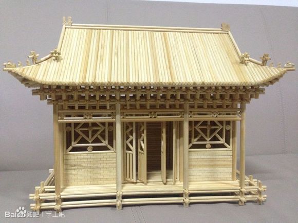 貼吧牛人曬竹簽扎刻藝術 吧友稱魯班再世