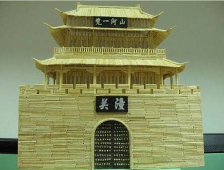 貼吧牛人曬竹簽扎刻藝術 吧友稱魯班再世