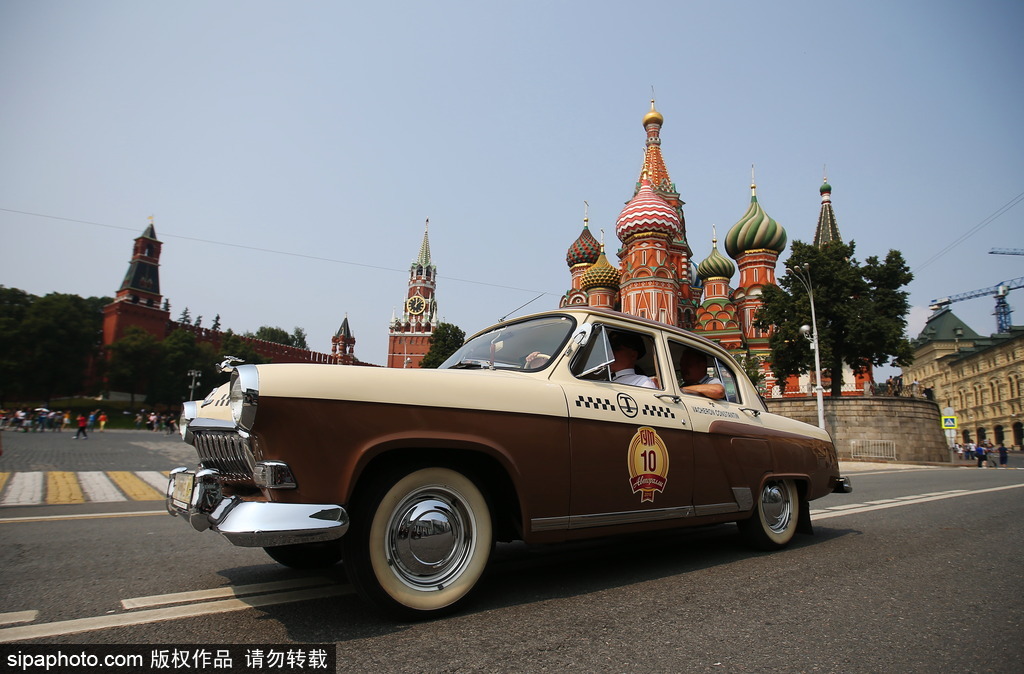 稀有古董車大集結 莫斯科舉行復古車游行