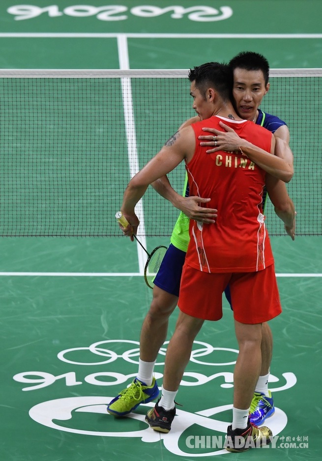 里約奧運(yùn)會羽毛球男子單打半決賽上演“林李大戰(zhàn)” 林丹惜敗無緣金牌決賽（組圖）