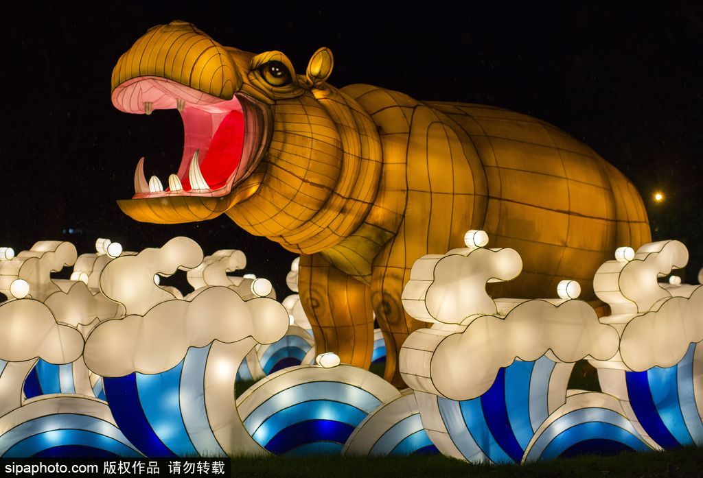 英國超大規模中國巨型燈籠會 豐富動物造型燈飾亮相