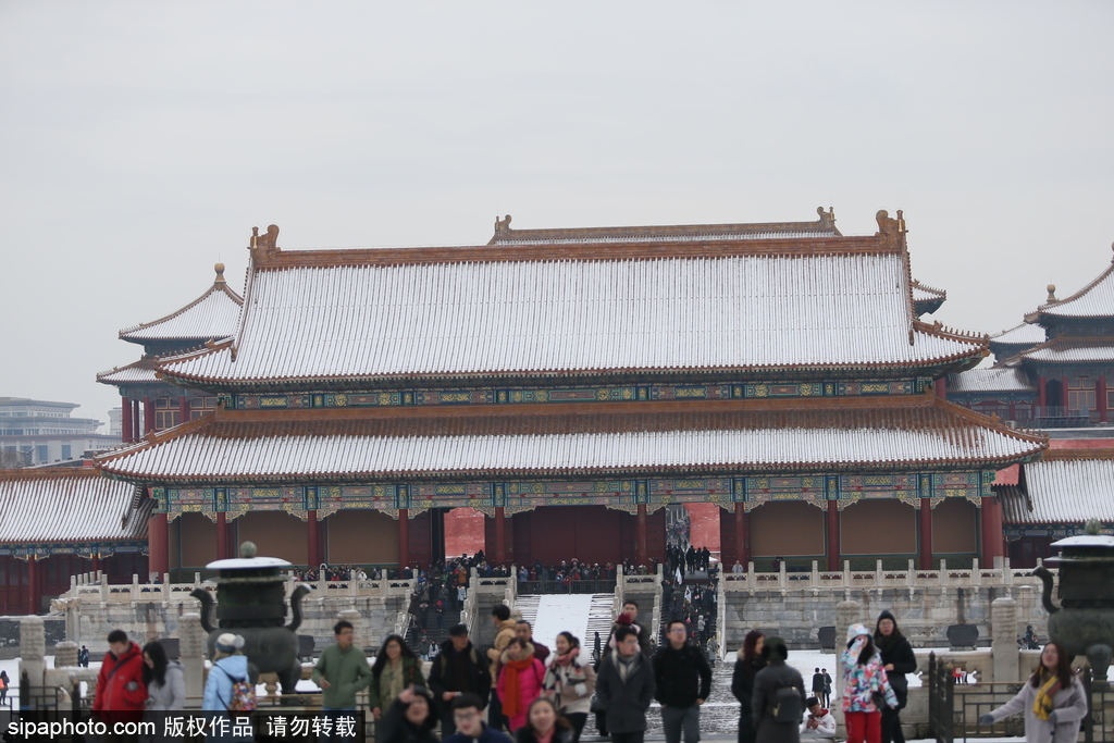 北京“鵝毛大雪”如約而至 故宮雪景美如畫