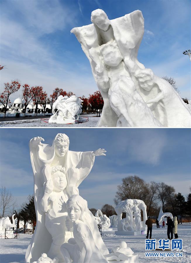 雪博會雪雕：從“精致”美到“抽象”美