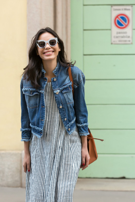 Linda清新街拍曝光 俏皮甜美春意盎然