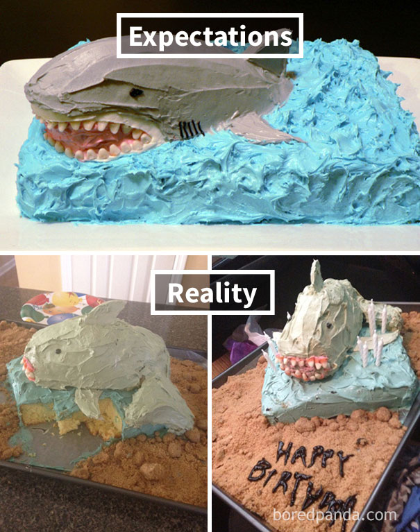 理想VS現實：這不是我想要的蛋糕！