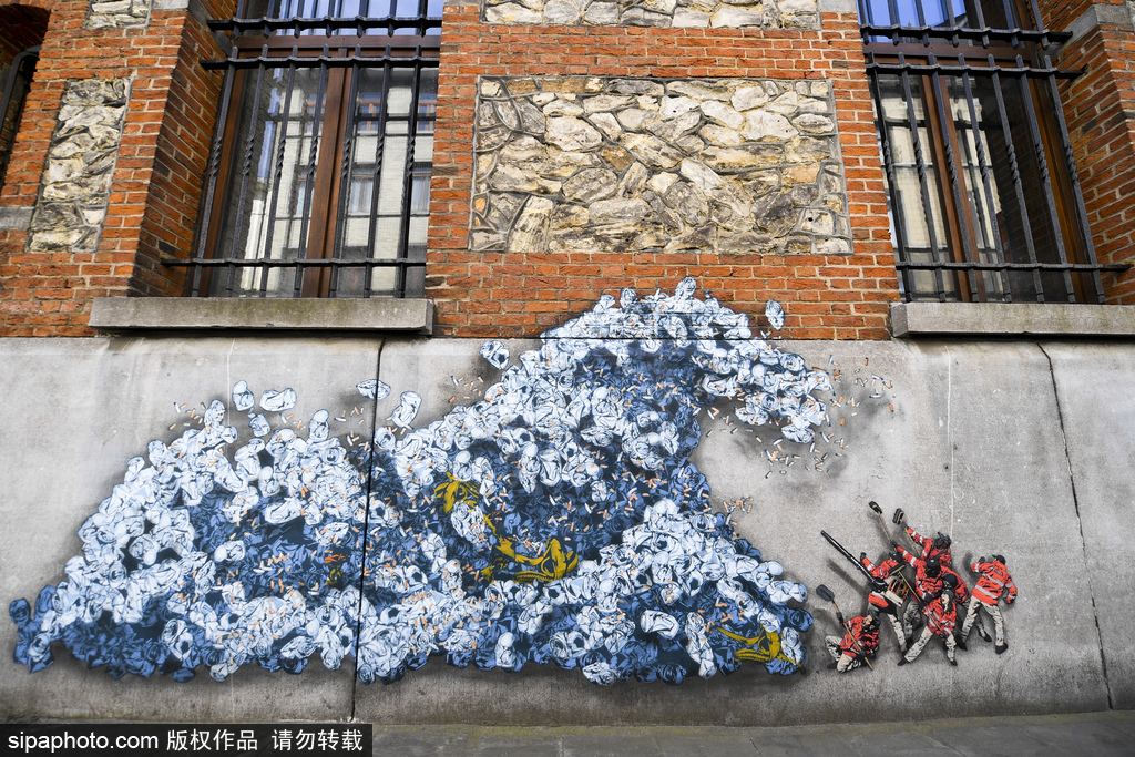 幽默創意占領布魯塞爾街頭 藝術家3D街頭藝術繪畫作品