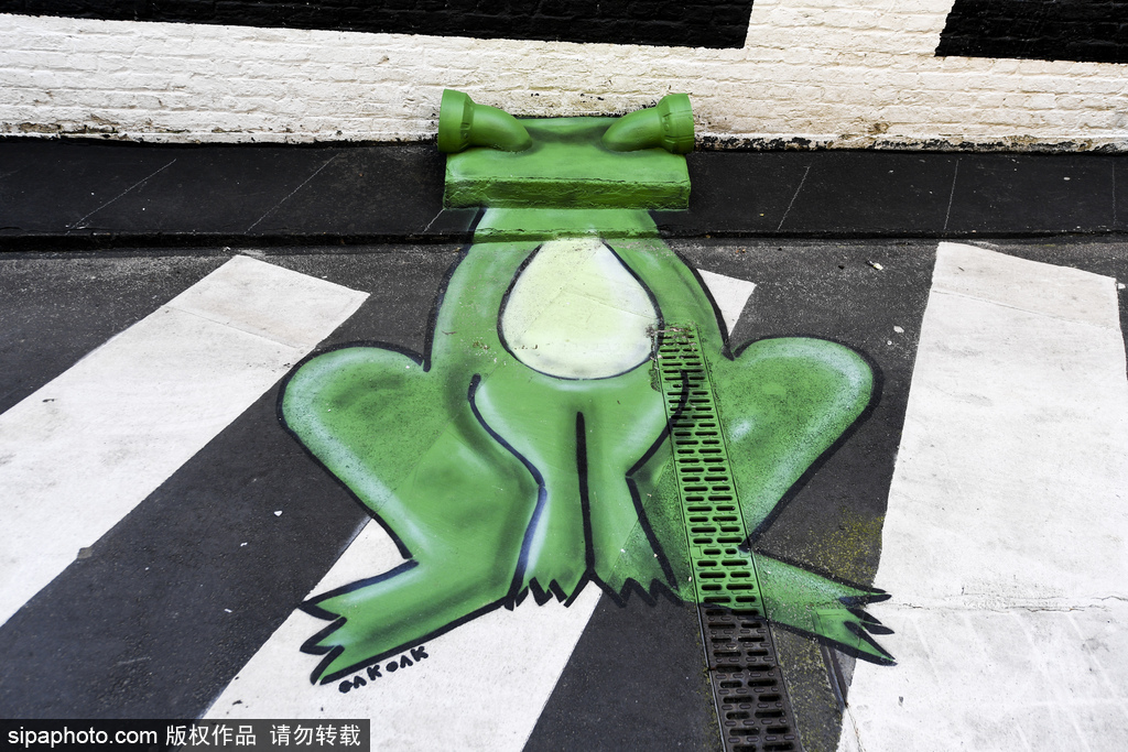 幽默創意占領布魯塞爾街頭 藝術家3D街頭藝術繪畫作品