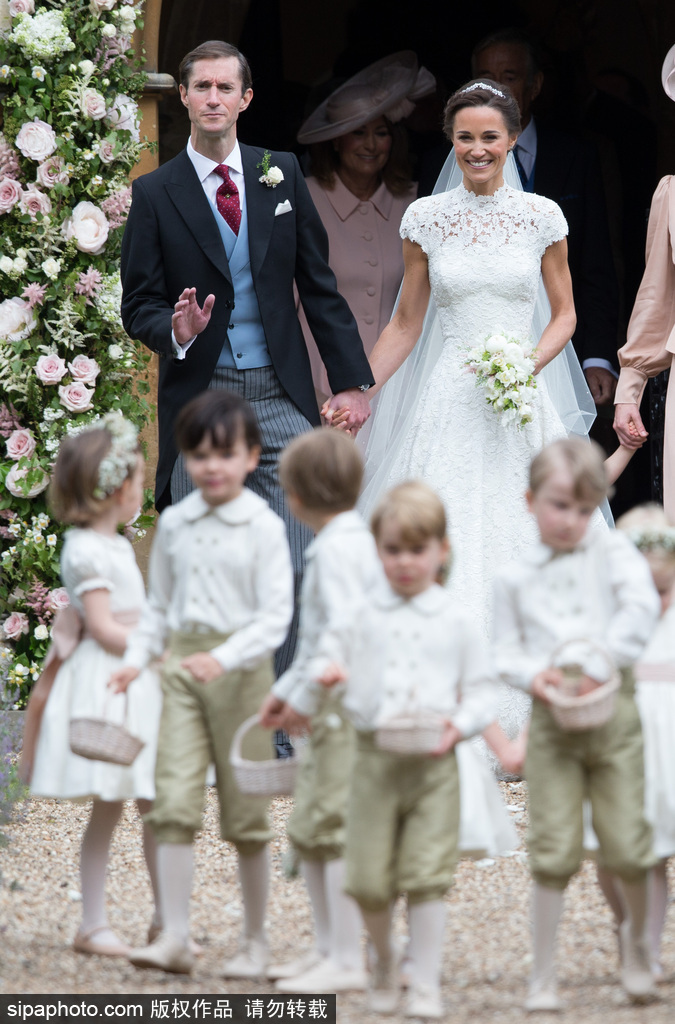 英國凱特王妃妹妹大婚 婚禮現場現場浪漫甜蜜