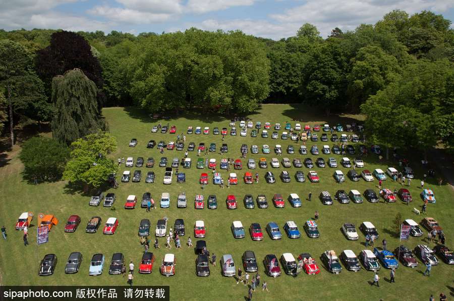 不老的經典 法國舉行迷你車集會充滿懷舊復古氣息
