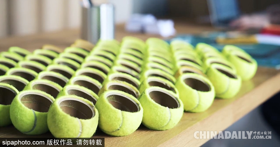 廢舊網球改造藍牙音響 顏值高小清新