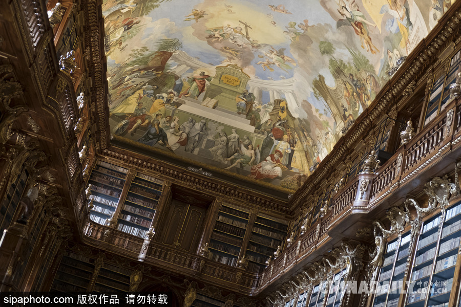 世界最美圖書(shū)館之一——斯特拉霍夫修道院