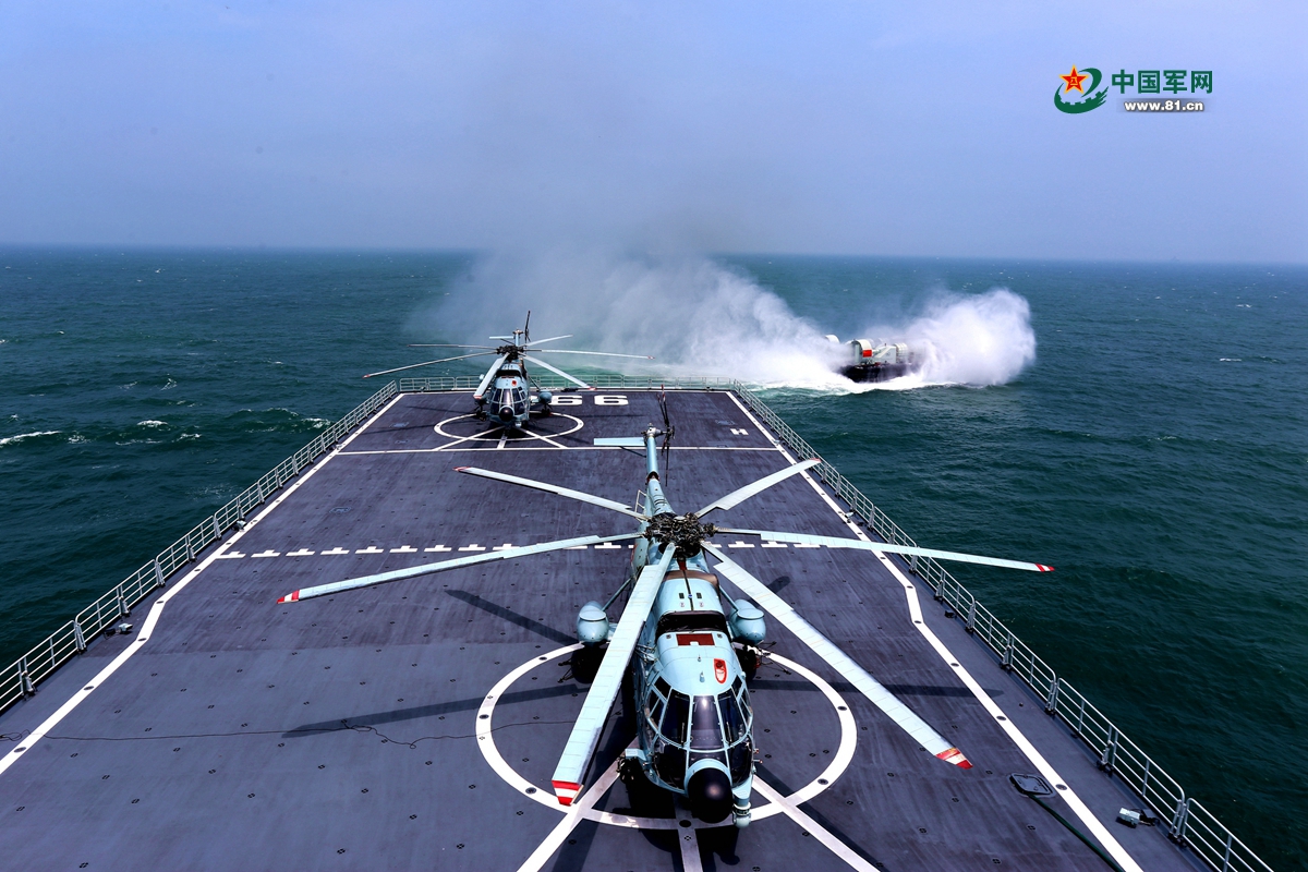 立體投送登陸 我海軍艦、機、艇協同出擊