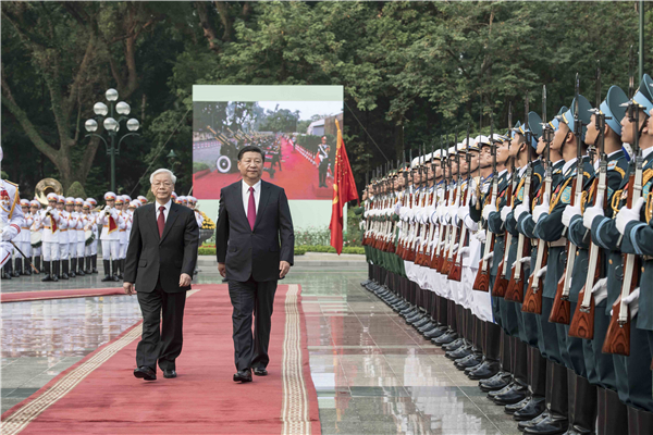 習近平同越共中央總書記阮富仲舉行會談