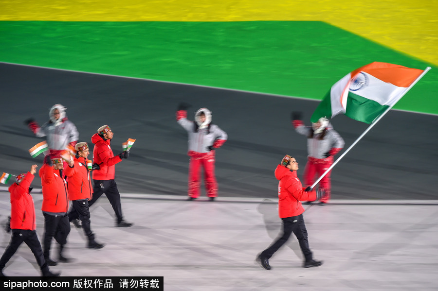 冰雪運動魅力無限！盤點平昌冬奧會開幕式上那些“特殊”參賽國