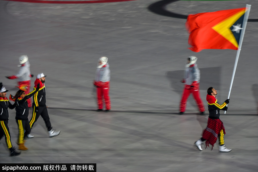 冰雪運動魅力無限！盤點平昌冬奧會開幕式上那些“特殊”參賽國