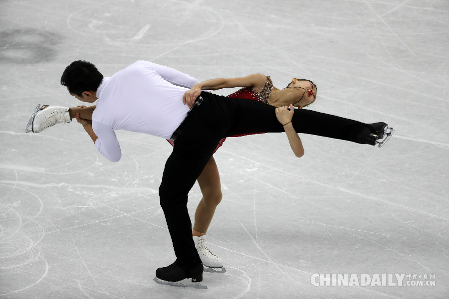 花樣滑冰雙人滑短節目：隋文靜/韓聰列第一