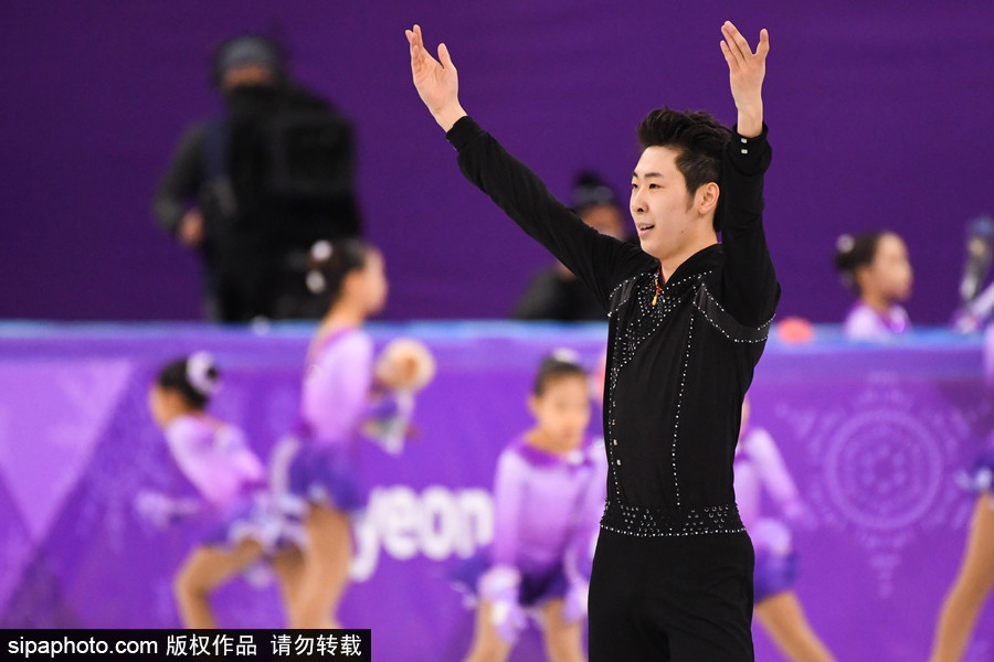 2018平昌冬奧會：花樣滑冰男子短節目 中國選手金博洋亮相