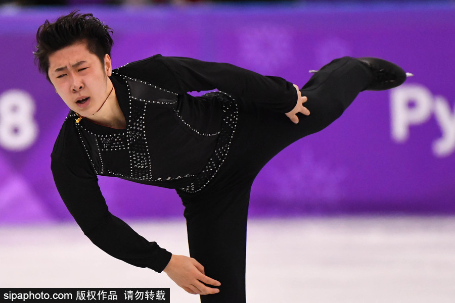 2018平昌冬奧會：花樣滑冰男子短節目 中國選手金博洋亮相