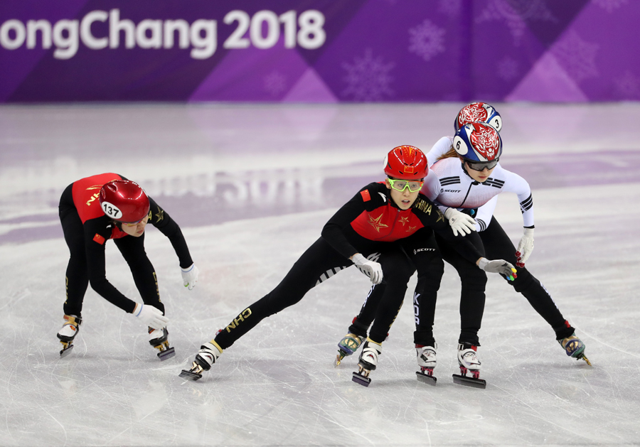 平昌冬奧會(huì)短道速滑女子3000米接力決賽舉行