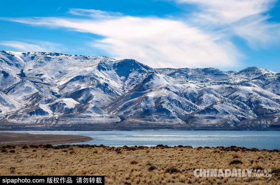 感受美國內(nèi)華達州冬季風光 人煙稀少一望無垠