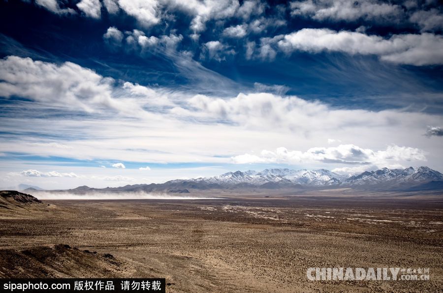 感受美國內(nèi)華達州冬季風光 人煙稀少一望無垠