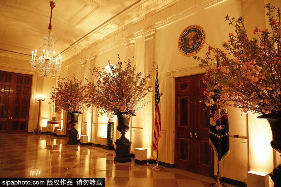 高貴又奢華！特朗普歡迎馬克龍宴會陳設(shè)曝光