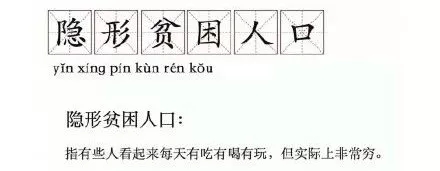 “隱形貧困人口”走紅網絡，你中槍了嗎？