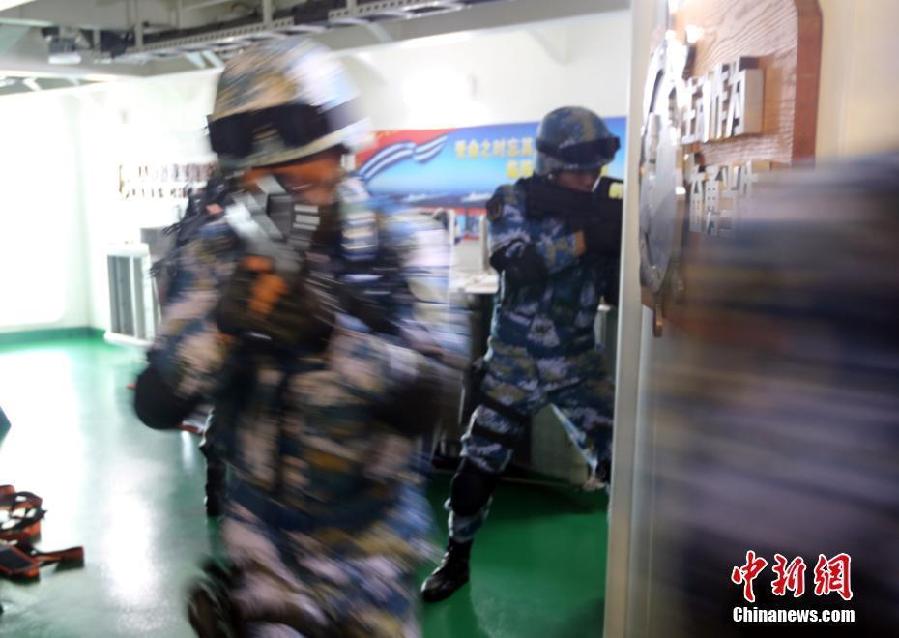 中國海軍173艦艇編隊(duì)組織針對性訓(xùn)練