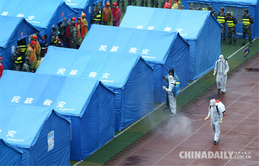 四川阿壩州舉行2018年岷江流域自然災害應急大演練