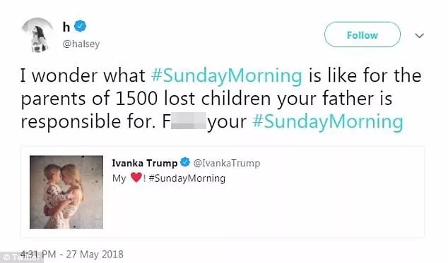 伊萬卡曬出這張照片被狂噴，要怪全怪她老爹特朗普？