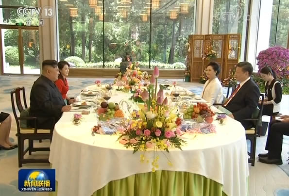 習近平會見朝鮮勞動黨委員長金正恩