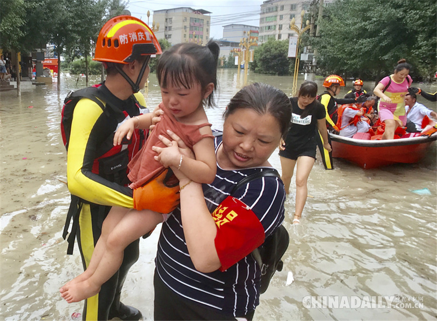 重慶長江、嘉陵江、涪江洪水過境