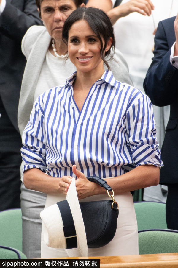 凱特、梅根兩位王妃同框亮相溫網觀戰 氣質優雅