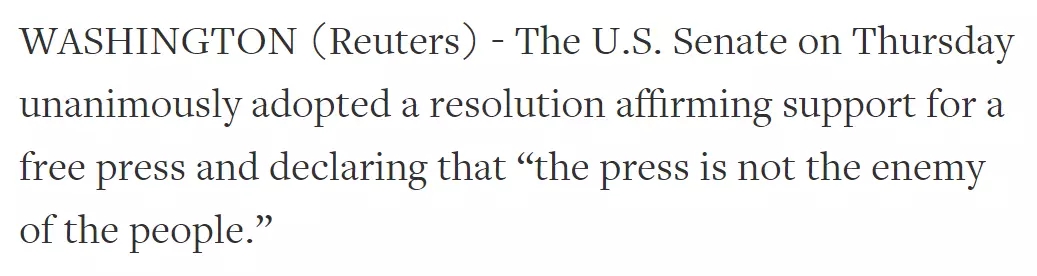 外媒說：天天被罵“假新聞”，美國媒體爆發了！350家媒體集體“宣戰”特朗普