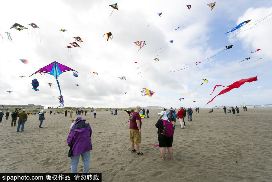 造型夸張可愛場面壯觀 美國華盛頓州國際風箏節如約而至