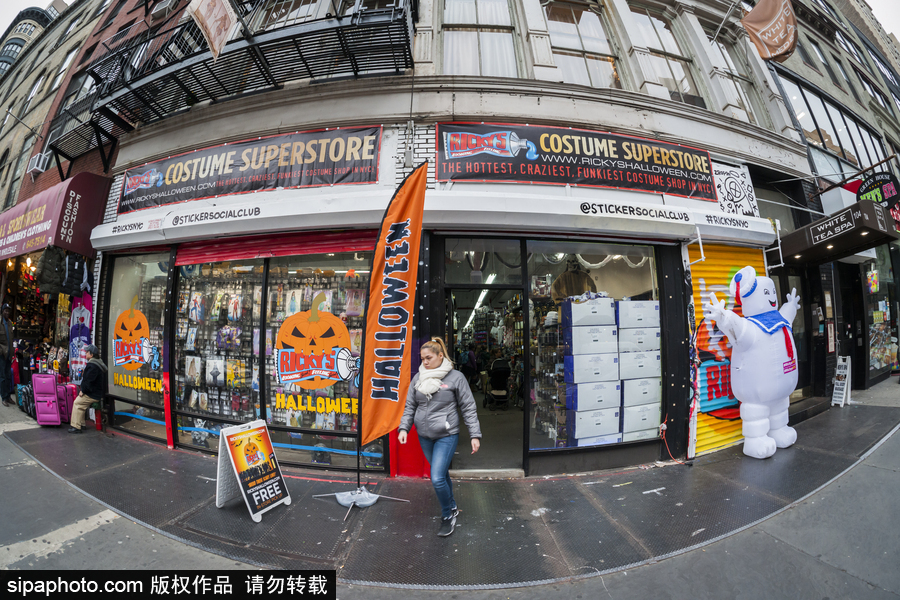 美國(guó)紐約：萬(wàn)圣節(jié)將至 預(yù)計(jì)節(jié)日花費(fèi)將達(dá)到90億美元