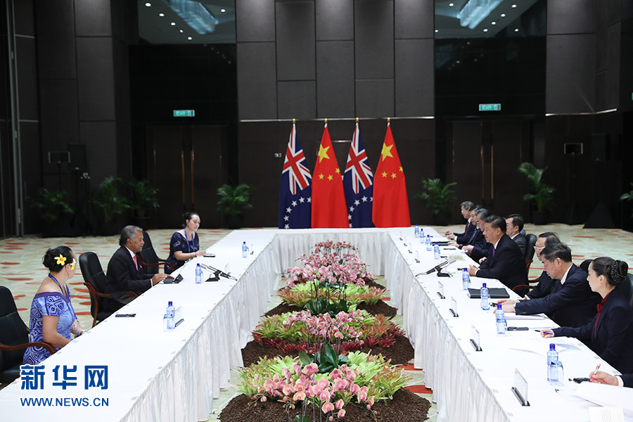 習(xí)近平會(huì)見建交太平洋島國領(lǐng)導(dǎo)人