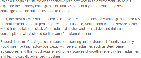 中國經濟老外談（5）： 2016年中國面臨的機遇與挑戰